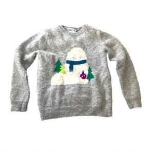 Jacadi gray 100% cashmere sweater 8 A 128 cm